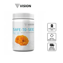 Viên uống bổ mắt Safe To See Vision - Hỗ trợ giảm khô mỏi và tăng cường thị lực, chứa chiết xuất tự nhiên, 60 viên.