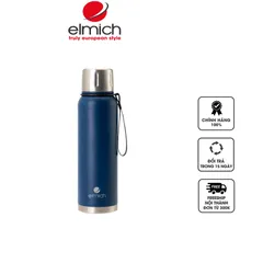 Bình Giữ Nhiệt Inox 316 Elmich EL8335 1L - Chống Gỉ Sét, Giữ Nóng Đến 12h, Giữ Lạnh Đến 48h, Dễ Dàng Mang Theo