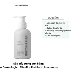 Sữa Tẩy Trang Cân Bằng Da Dermalogica Micellar Prebiotic Precleanse - Chăm Sóc Da Mặt Dưỡng Ẩm, Dịu Nhẹ, 150ml