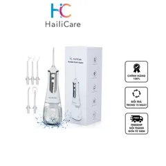 Máy tăm nước cầm tay HailiCare L-10 300ml - Đi kèm 5 đầu vệ sinh đa năng, chăm sóc răng miệng hiệu quả, dễ mang theo khi du lịch