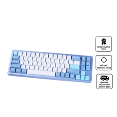 Bàn Phím Cơ Gaming Bluetooth Khung Nhôm XM-M71 Led RGB - Thiết Kế Cao Cấp, Kết Nối Đa Dạng, Keycap Tùy Chỉnh Cho Game Thủ