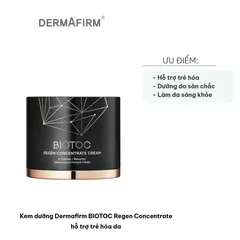 Kem Dưỡng Da Dermafirm BIOTOC Regen Concentrate 50ml - Hỗ Trợ Trẻ Hóa, Cải Thiện Kết Cấu Da, Giảm Nếp Nhăn Thích Hợp Da Khô