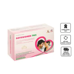 Viên uống GotoWomen TW3 - Hỗ trợ tăng khả năng thụ thai, cải thiện sức khỏe sinh sản cho phụ nữ chuẩn bị mang thai