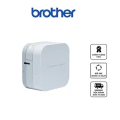 Máy In Tem Nhãn Di Động Brother P-Touch Cube PT-P300BT - Thiết Kế Nhỏ Gọn, Kết Nối Bluetooth, Tương Thích Apple & Android