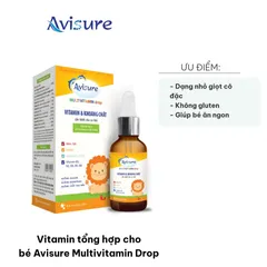 Vitamin Tổng Hợp Cho Bé Avisure Multivitamin Drop - Hỗ Trợ Đề Kháng, Ăn Ngon, Dạng Nhỏ Giọt Dễ Dùng, 20ml