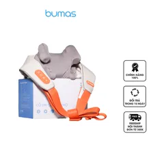 Máy Massage Cổ Vai Gáy Bumas M3 Pro - Con Lăn Silicon 8 Điểm, Công Nghệ Sưởi NTC, Thư Giãn Và Tăng Lưu Thông Máu, Thiết Kế Không Dây