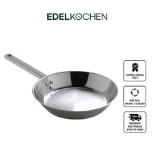 Chảo Inox 3 Lớp Đáy Edelkochen Cosy Prism 28cm - Đảm Bảo Nhiệt Đều, An Toàn Cho Sức Khỏe, Phù Hợp Mọi Loại Bếp