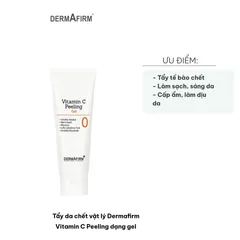 Tẩy Da Chết Vật Lý Dermafirm Vitamin C Peeling Gel - Làm Sáng Da, Giải Quyết Bít Tắc Lỗ Chân Lông, Dưỡng Ẩm Từ Thiên Nhiên