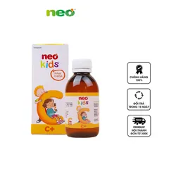 Siro Neo Kids C+ 150ml - Hỗ trợ Tăng Đề Kháng cho Bé bằng Vitamin C và Kẽm, Dinh Dưỡng Thiên Nhiên