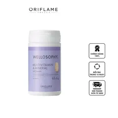 Viên uống Oriflame Wellosophy Multivitamin & Mineral cho Nữ - Hỗ trợ Bổ sung Vitamin & Khoáng chất, Cải thiện Sức khỏe và Làm đẹp Da, Tóc, Móng
