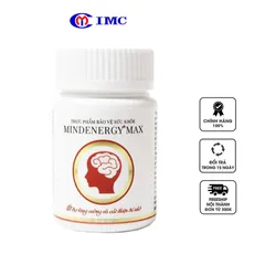 Viên Uống Mindenergy Max Tăng Cường Trí Nhớ - Hỗ Trợ Tập Trung & Giảm Căng Thẳng - Hộp 30 Viên Bổ Não Hữu Cơ