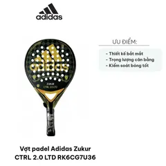 Vợt Padel Adidas Zukur CTRL 2.0 LTD - Thiết Kế Đẹp Mắt, Kiểm Soát Tối Ưu, Lý Tưởng Cho Người Chơi Nâng Cao