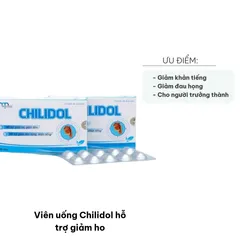 Viên Uống Chilidol Giảm Ho - Hỗ Trợ Tai Hại Đau Họng, Đờm - Hộp 30 Viên Thảo Mộc Tự Nhiên từ Công Ty Smard