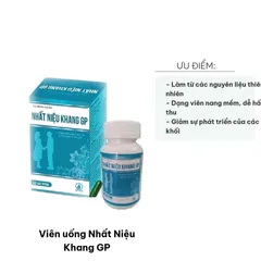 Viên Uống Nhất Niệu Khang GP - Hỗ Trợ Cơ Quan Sinh Sản Từ Thiên Nhiên, Giảm Khối U, Dễ Hấp Thu, 60 Viên/ngày