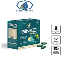 Viên uống Ginkgo Omega 3 Gia Phát - Hỗ trợ não bộ, tăng cường trí nhớ, lưu thông tuần hoàn máu, giảm đau đầu, cải thiện mất ngủ