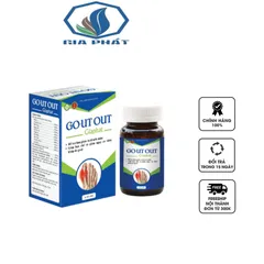 Viên uống hỗ trợ điều trị gút G.o.u.t Out Gia Phát - Giảm Acid Uric, cải thiện đau sưng khớp, 40 viên hữu cơ thiên nhiên