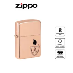Bật lửa Zippo 46171 Armor® Solid Copper - Bật lửa đồng đỏ cao cấp, quà tặng độc đáo cho tín đồ Zippo