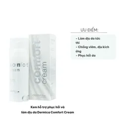 Kem Dưỡng Da Dermica Comfort Cream 50ml - Hỗ Trợ Phục Hồi, Làm Dịu Da Yếu, Nhạy Cảm, Cấp Ẩm 24 Giờ - Chăm Sóc Da Tối Ưu