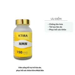 Viên Uống Hỗ Trợ Trẻ Hóa Da Ktira Nhật Bản - Tái Tạo Da, Ngăn Lão Hóa, Giúp Da Căng Bóng, Rạng Rỡ, Hỗ Trợ Sức Khỏe Tổng Thể