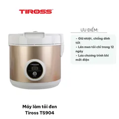 Máy Làm Tỏi Đen Tiross TS904 - Thiết Bị Hỗ Trợ Làm Tỏi Đen Nhanh, Chất Lượng Tốt, Dễ Dàng Sử Dụng Tại Nhà