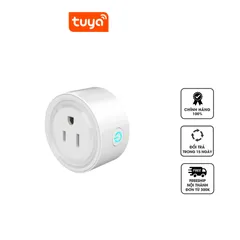 Ổ cắm điện thông minh Tuya Smart Life 10A - Điều khiển bằng giọng nói và kết nối Wifi, tương thích Google Home, Alexa