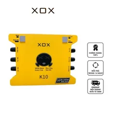 Sound Card XOX K10 2020 - Thiết Bị Thu Âm Chuyên Nghiệp, Hát Live, Livestream Facebook, Karaoke Online, Hỗ Trợ 24bits, Hiệu Ứng Âm Thanh