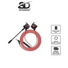 Tai Nghe Gaming SD Design S2 - 2 Mic Thoải Mái, Âm Bass Sâu Mạnh Mẽ, Thiết Kế Chuyên Nghiệp Cho Game Thủ