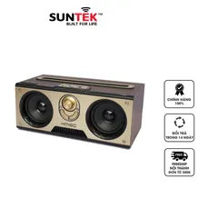 Loa Bluetooth Suntek Kimiso KM-7 vân gỗ - Âm thanh bass sâu, thiết kế cổ điển sang trọng, kết nối Bluetooth 4.0 và hỗ trợ jack 3.5mm