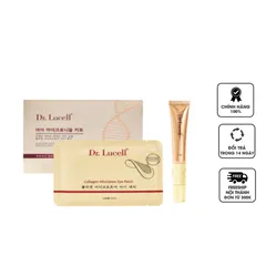 Bộ Kem và Mặt Nạ Dưỡng Mắt Dr.Lucell - Chăm Sóc Da Mắt, Trẻ Hóa, Giảm Quầng Thâm, Tăng Đàn Hồi, Phục Hồi Collagen