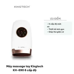 Máy Massage Tay KINGTECH KH-690 - Thiết Bị Massage 6 Cấp Độ, Thư Giãn, Giảm Đau Mỏi, Tiện Dụng Cho Người Lao Động Hàng Ngày