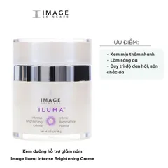 Kem Dưỡng Ẩm Image Iluma Intense Brightening Creme 48g - Hỗ Trợ Giảm Nám, Dưỡng Da Trắng Sáng, Căng Khỏe, Dễ Tán