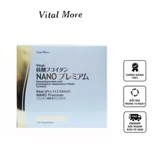 Bột uống Vital D.N.A Fucoidan Nano Premium 30 gói - Tảo biển Okinawa Nhật Bản hỗ trợ sức khỏe và tăng cường miễn dịch