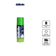 Bọt cạo râu Gillette Foamy Lemon Lime 175g - Hương chanh thơm mát, Dưỡng ẩm cho da, Phù hợp mọi loại da, Giúp cạo râu nhẹ nhàng