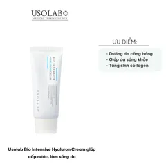 Kem Dưỡng Usolab Bio Intensive Hyaluron Cream 50ml - Cấp Nước và Làm Sáng Da, Dưỡng Ẩm Chuyên Sâu Cho Tất Cả Các Loại Da