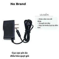 Cục Sạc Pin Áo Điều Hòa Quạt Gió 8.4V - Thiết Bị Tiện Lợi Cho Mùa Hè, Tự Ngắt Khi Đầy, Phù Hợp Với Nhiều Loại Áo Điều Hòa