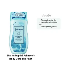 Sữa Dưỡng Thể Johnson’s Body Care Nhật - Dưỡng Ẩm Da Mềm Mại, Sáng Mịn, Chiết Xuất Thiên Nhiên, Hương Đào Mơ, Hoa Hồng