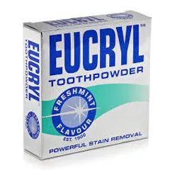 Bột Eucryl Tooth Powder Trắng Răng - Hỗ Trợ Làm Sạch, Bạc Hà, 50g - Sản Phẩm Chính Hãng Từ Anh Quốc