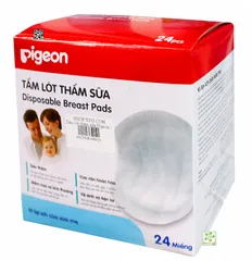 Miếng Lót Thấm Sữa Pigeon - 24 Miếng Hộp, Dành Cho Mẹ - Hút Sữa Nhanh Chóng, Tiện Lợi Và Thoải Mái Khi Sử Dụng
