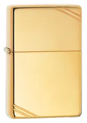 Bật Lửa Zippo 270 Vintage High Polish Brass Slashes - Bật Lửa Cổ Điển Vàng Sang Trọng, Phong Cách Đẳng Cấp Cho Người Sử Dụng