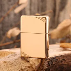 Bật Lửa Zippo 270 Vintage High Polish Brass Slashes - Bật Lửa Cổ Điển Vàng Sang Trọng, Phong Cách Đẳng Cấp Cho Người Sử Dụng