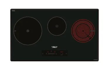 Bếp Điện Từ Chefs EH MIX533 - Bếp Nấu 3 Vùng (2 Mâm Từ & 1 Mâm Điện), Mặt Kính Ceramic, Tiết Kiệm Điện, Chính Hãng Đức