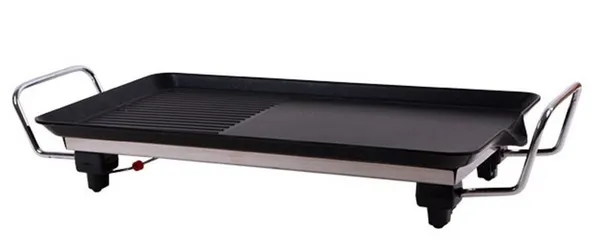 Vỉ Nướng Điện VNTech VN198 Đa Năng Chống Dính - Bề Mặt Rộng, Khay Đựng Mỡ, Dễ Dàng Vệ Sinh, Công Suất 1600W