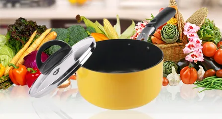 Nồi nhôm E-Cook Deco Lock&Lock LED2161G 16cm - Nhẹ, Đẳng cấp, Chống dính, Chịu nhiệt, Phù hợp mọi loại bếp