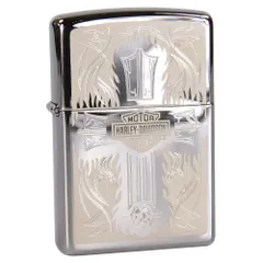 Bật Lửa Zippo 28982 Harley Davidson Chính Hãng - Quà Tặng Sang Trọng Đẳng Cấp, Họa Tiết Chữ Thập Nổi Bật