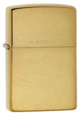 Bật Lửa Zippo 204 Brushed Solid Brass - Bật Lửa Đồng Vàng Xước Văn Ngang, Chính Hãng Mỹ, Chống Gió Tốt, Quà Tặng Độc Đáo