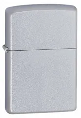 Bật lửa Zippo 205 Classic Satin Chrome - Bật lửa kim loại chống gió, thiết kế đơn giản và sang trọng, quà tặng hoàn hảo cho tín đồ Zippo