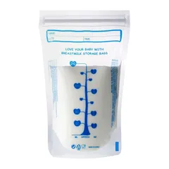 Túi trữ sữa Unimom Compact 210ml - Hộp 30 túi không BPA, an toàn cho mẹ và bé, tiện lợi lưu trữ sữa mẹ trong tủ lạnh hoặc tủ đông.