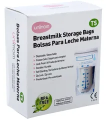 Túi Trữ Sữa Unimom TS Cảm Ứng Nhiệt 210ml - 30 Túi An Toàn, Không BPA, Dễ Dàng Sử Dụng Trong Ngăn Lạnh hoặc Ngăn Đông