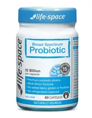 Men vi sinh Úc Life Space Probiotic 60 viên - Hỗ trợ tiêu hóa với 32 tỷ lợi khuẩn chính hãng từ Úc