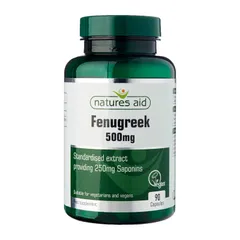 [Hàng nhập khẩu] Viên uống lợi sữa Fenugreek Natures Aid 500mg - Hỗ trợ tăng cường nguồn sữa mẹ từ cỏ cari tự nhiên